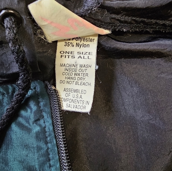 Vintage Retro 90's Y2K Surf Style Windbreaker Jacket OSFA - Picture 10 of 10